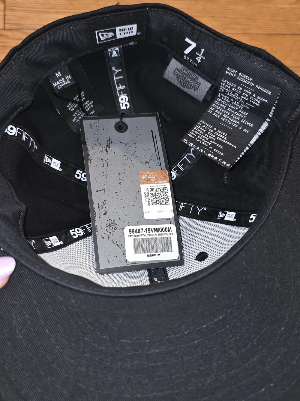 Harley-Davidson Black Cap with White Embroidered Logo